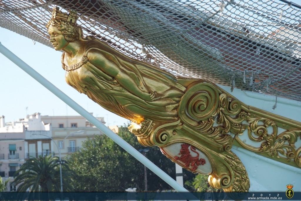 Mascarón de proa del Elcano